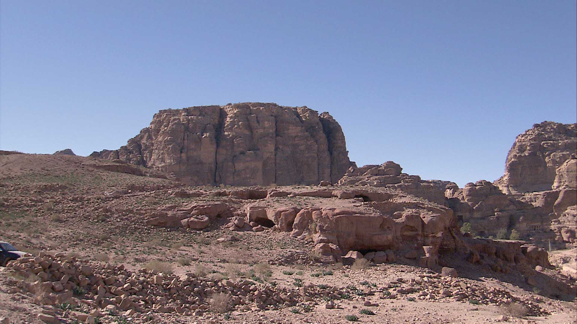Umm al Biyara in the Petra valley, Jordan.